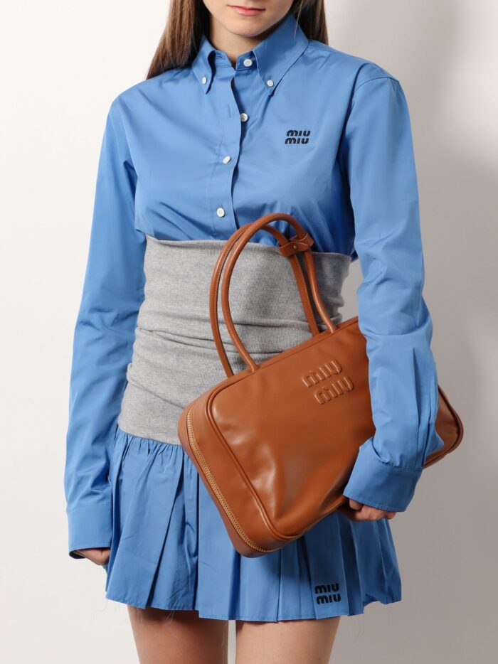 Miu Miu Beau Softy Leather Handbag