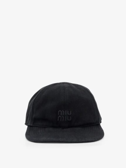 Miu Miu Black Denim Hat