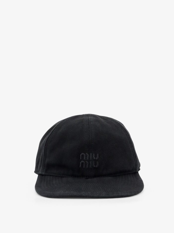 Miu Miu Black Denim Hat
