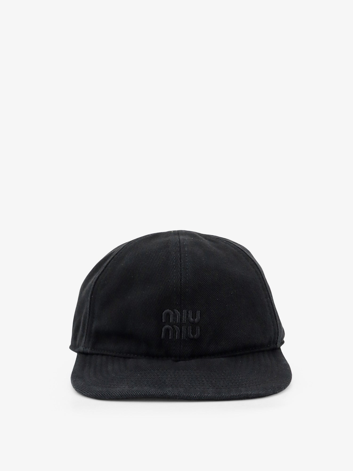Miu Miu Black Denim Hat
