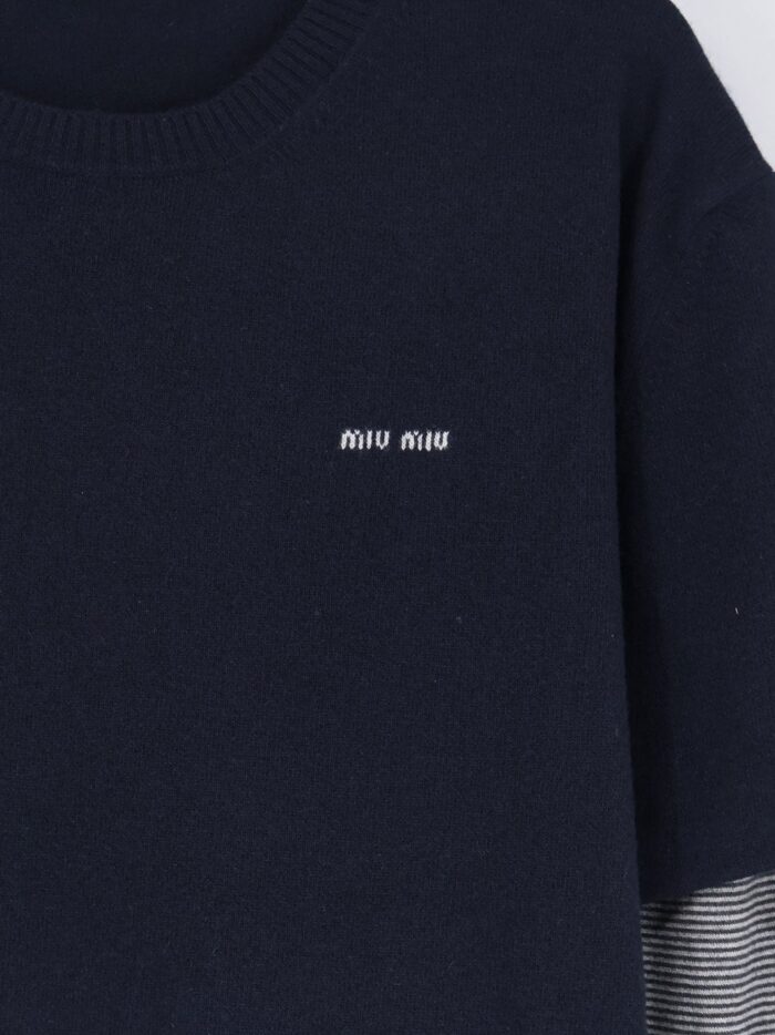 Miu Miu Blend Of Virgin Wool, Cashmere And Silk Sweater