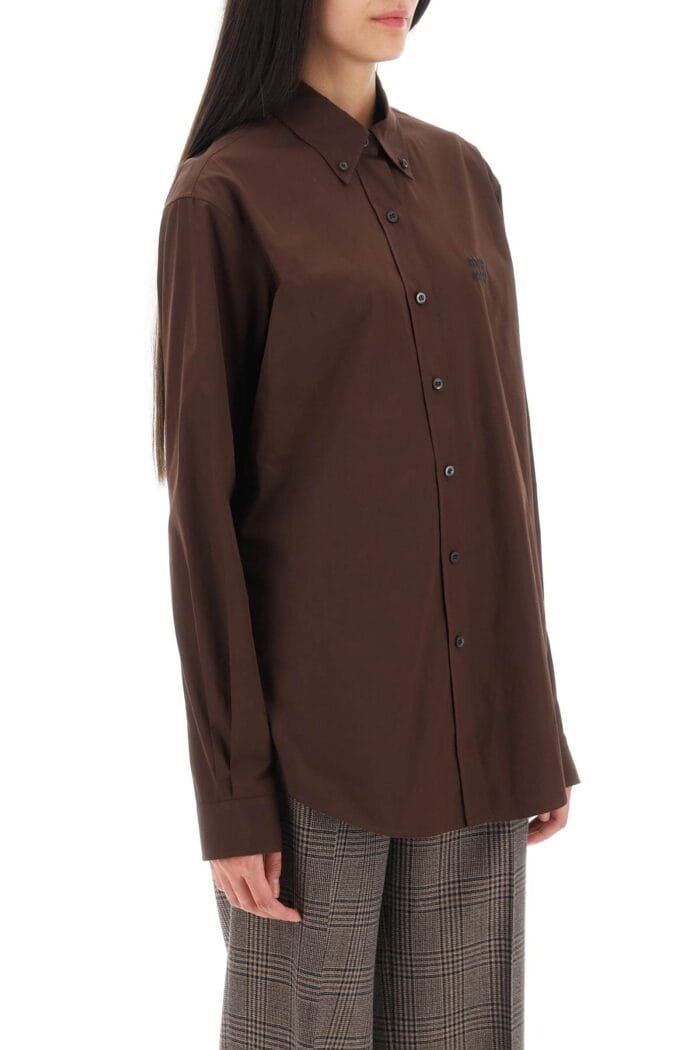 Miu Miu Button-down Poplin Shirt