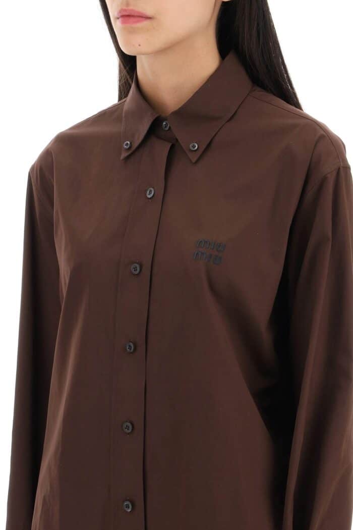 Miu Miu Button-down Poplin Shirt