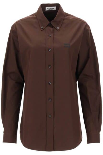 Miu Miu Button-down Poplin Shirt