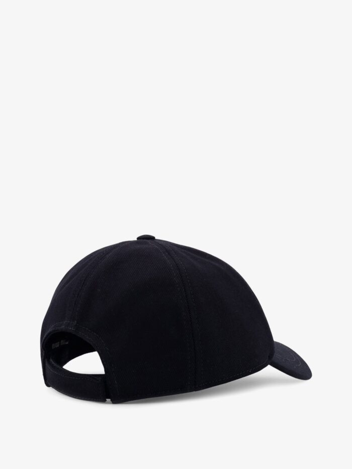 Miu Miu Cotton Baseball Hat With Logo