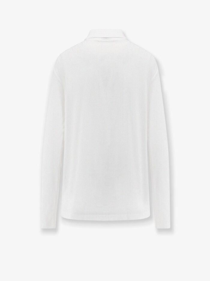 Miu Miu Cotton Jersey Polo Shirt With Logo Patch
