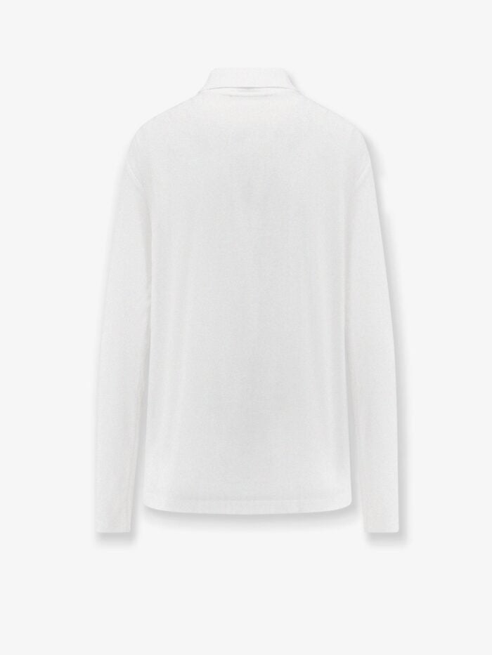 Miu Miu Cotton Jersey Polo Shirt With Logo Patch
