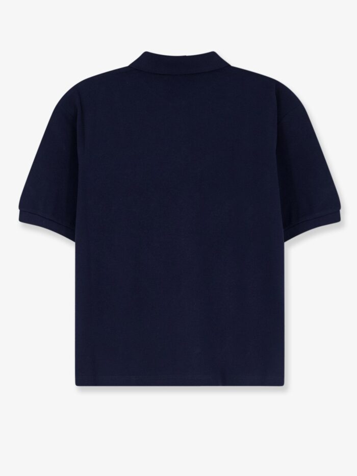 Miu Miu Cotton Polo Shirt With Front Embroidered Logo