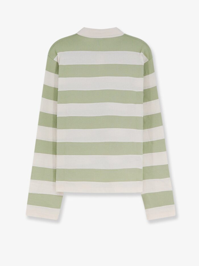 Miu Miu Cotton Polo Shirt With Striped Pattern