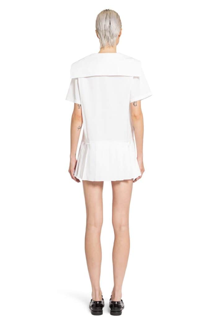 MIU MIU Cotton Poplin Marinire Mini Dress