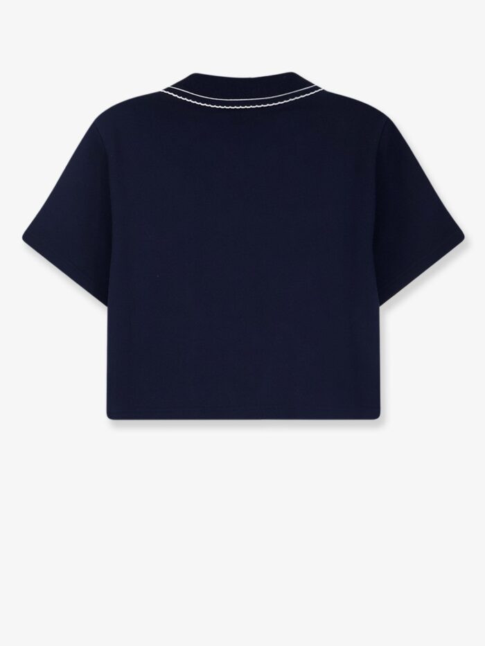 Miu Miu Cotton Sweatshirt With Logo Embroidery