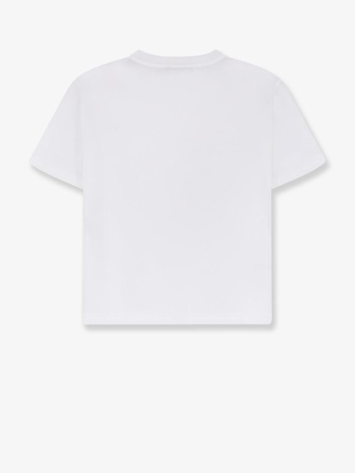 Miu Miu Cotton T-shirt With Embroidered Logo On The Front
