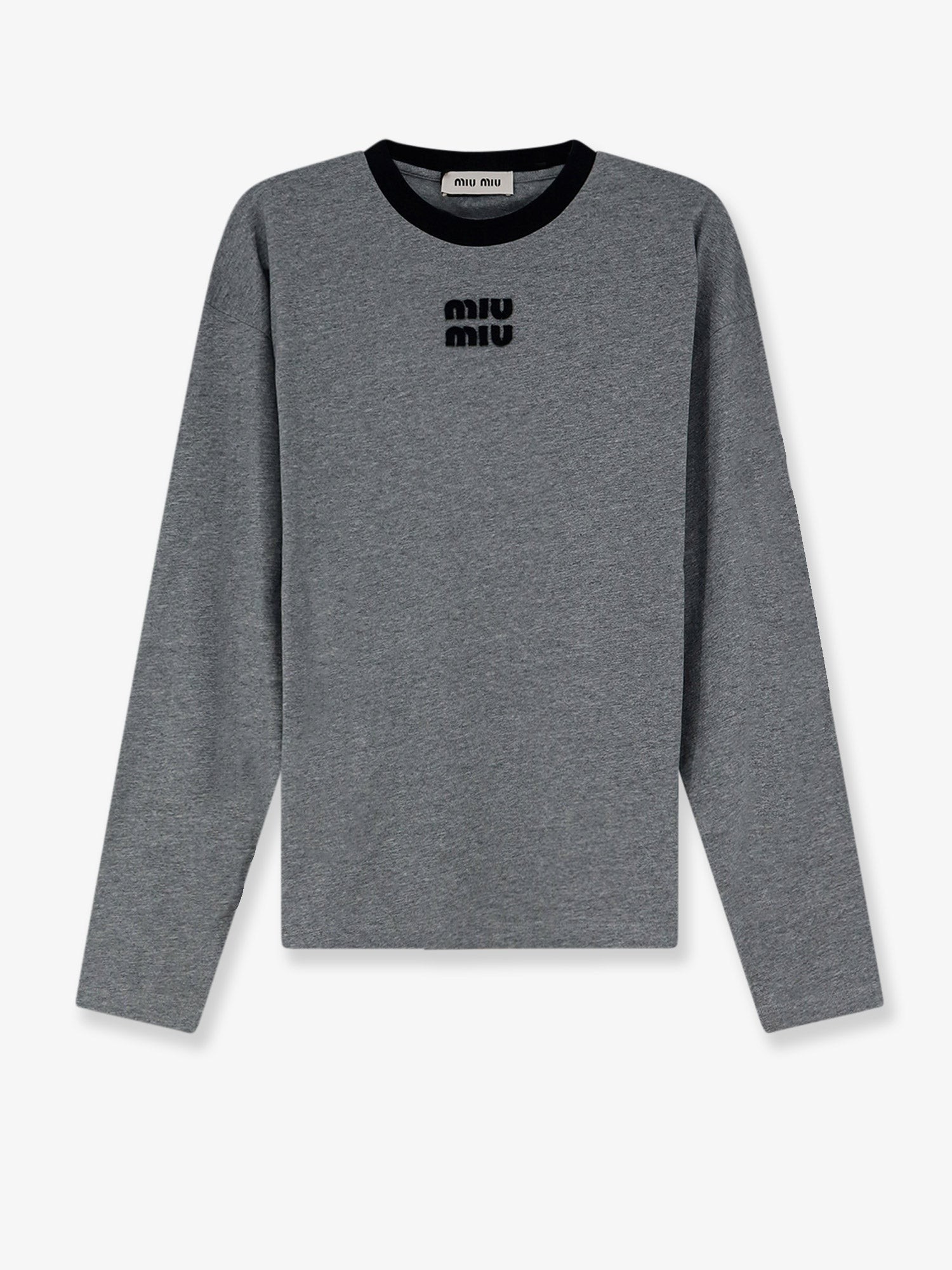 Miu Miu Cotton T-shirt With Front Logo