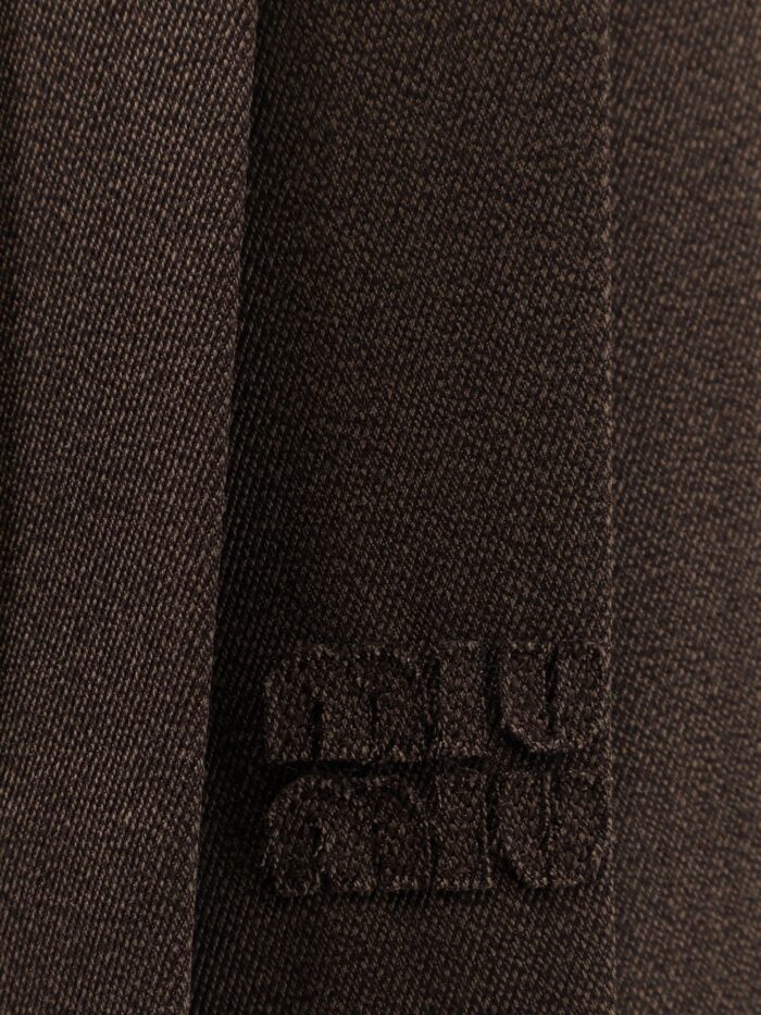 Miu Miu Cover Fabric Pleated Mini Skirt