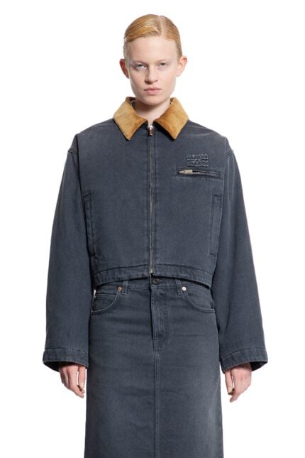 MIU MIU Cropped Denim Jacket