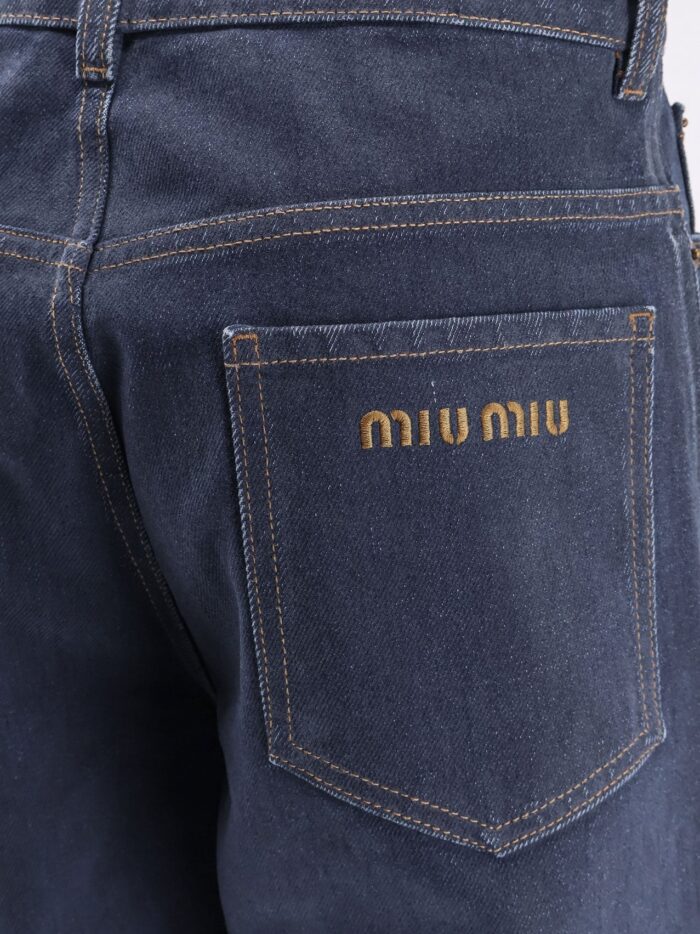 Miu Miu Denim Flock Jeans
