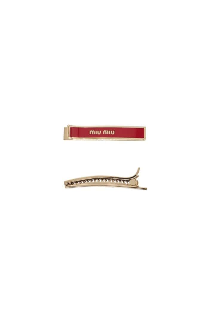 MIU MIU Enamel Hair Clips