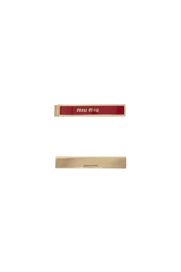 MIU MIU Enamel Hair Clips