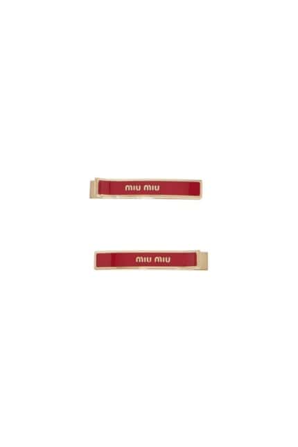 MIU MIU Enamel Hair Clips