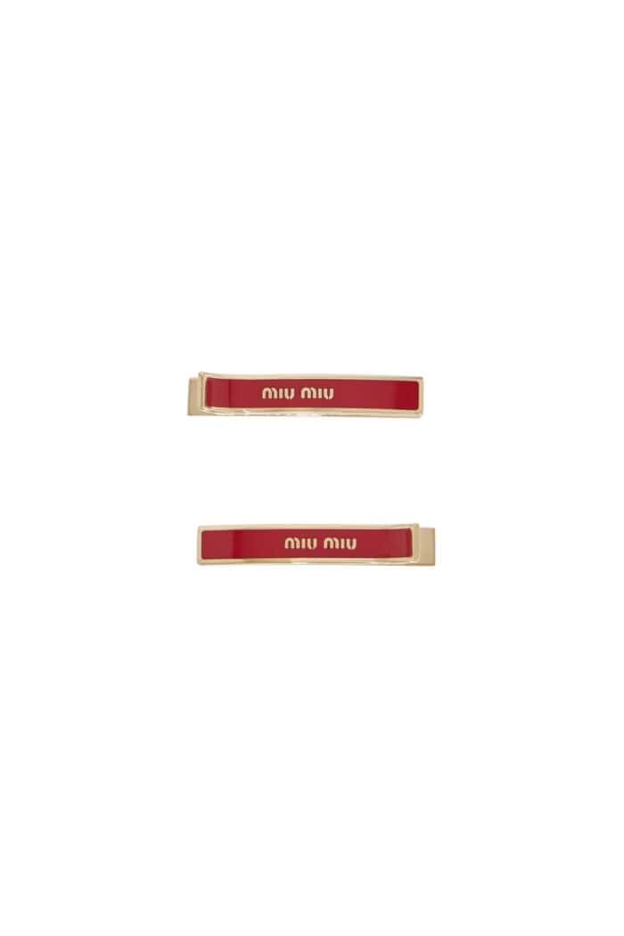 MIU MIU Enamel Hair Clips