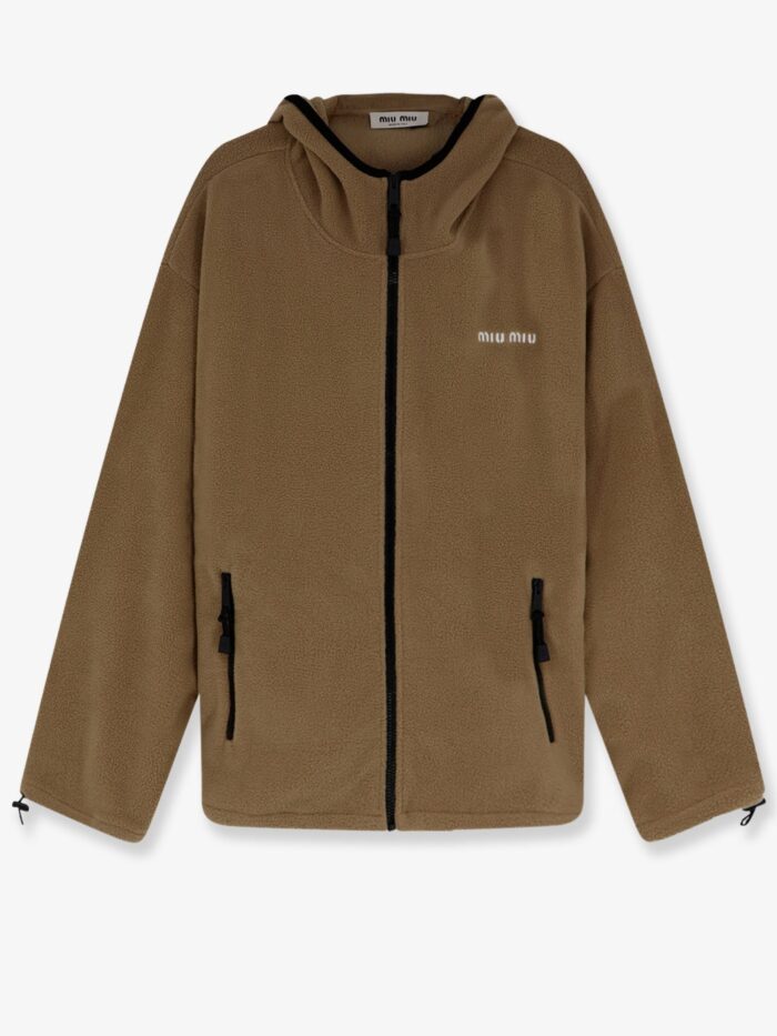 miu miu fleece hoodie Miu Miu Fleece Hoodie