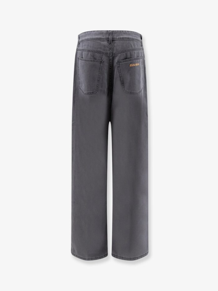 Miu Miu Grey Light Denim Trousers