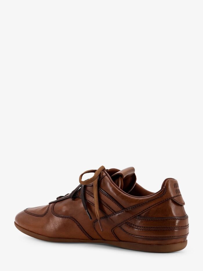 Miu Miu Gymnasium Vintage Leather Low-top Sneakers