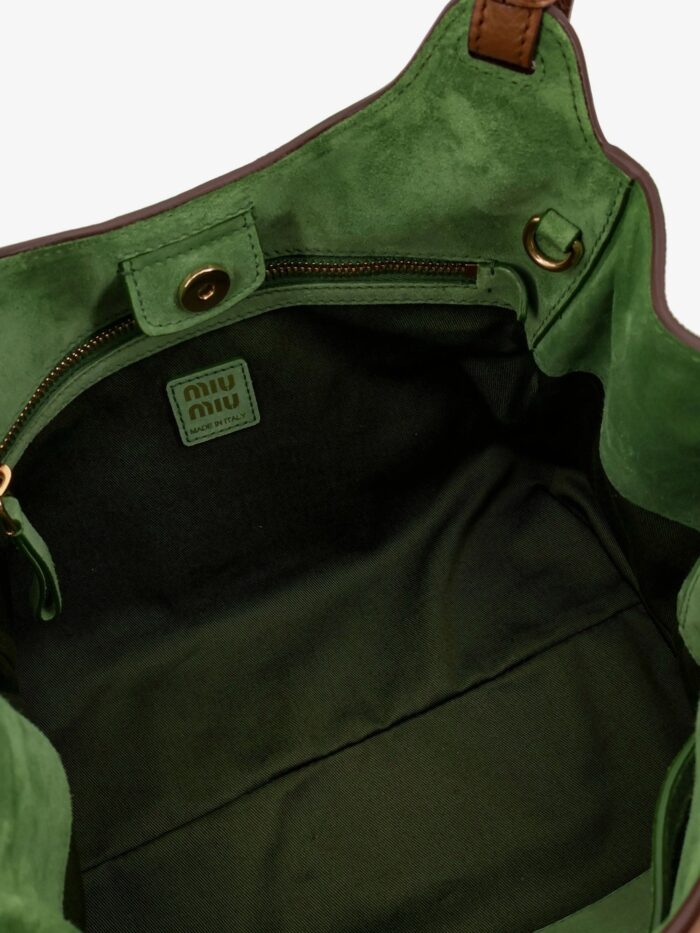 Miu Miu Hammered Leather Crossbody Bag