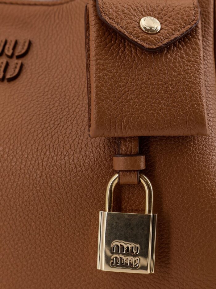 Miu Miu Hammered Leather Crossbody Bag