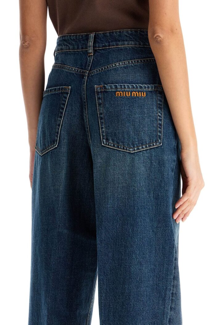 MIU MIU High-waisted Distressed Effect Jeans