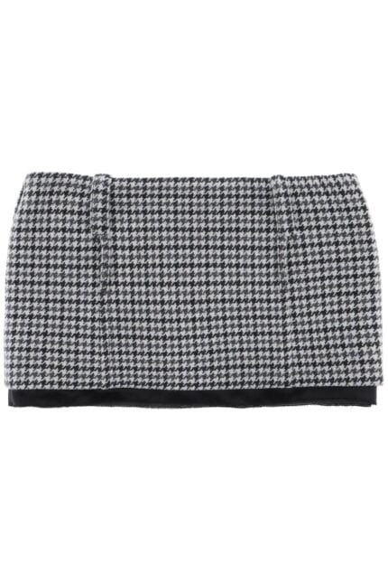 Miu Miu Houndstooth Micro Skirt