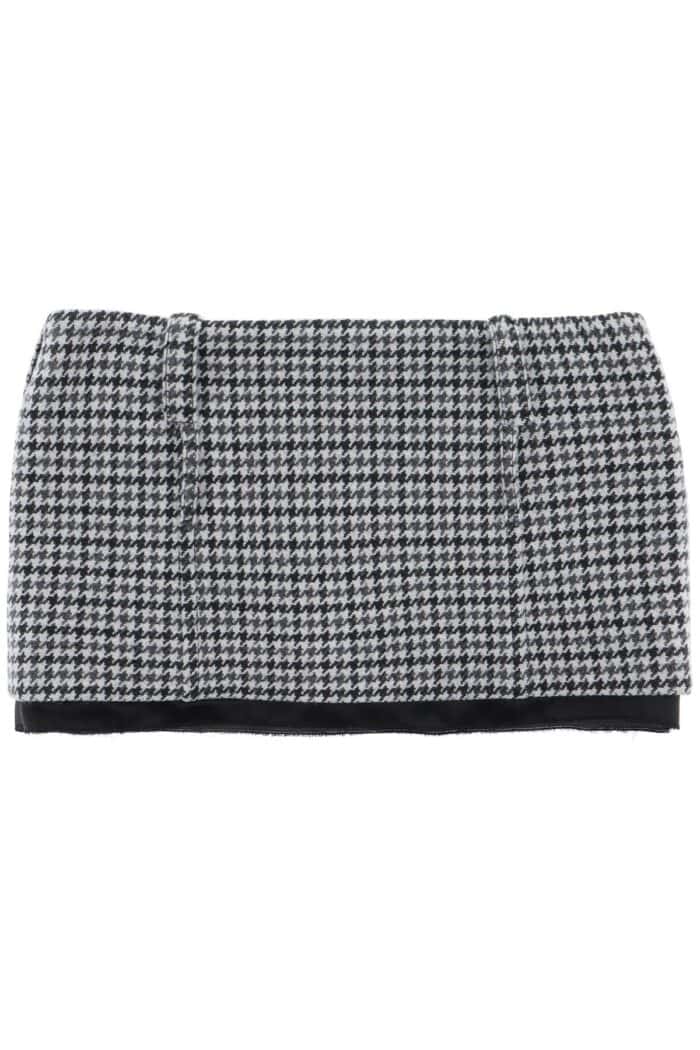 Miu Miu Houndstooth Micro Skirt