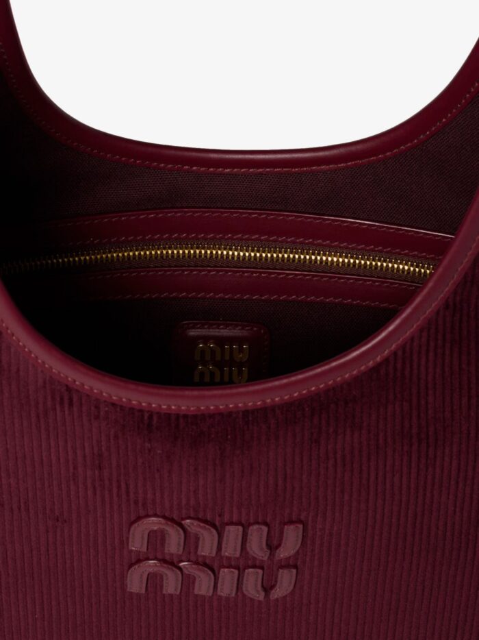 miu miu ivy corduroy shoulder bag Miu Miu Ivy Corduroy Shoulder Bag