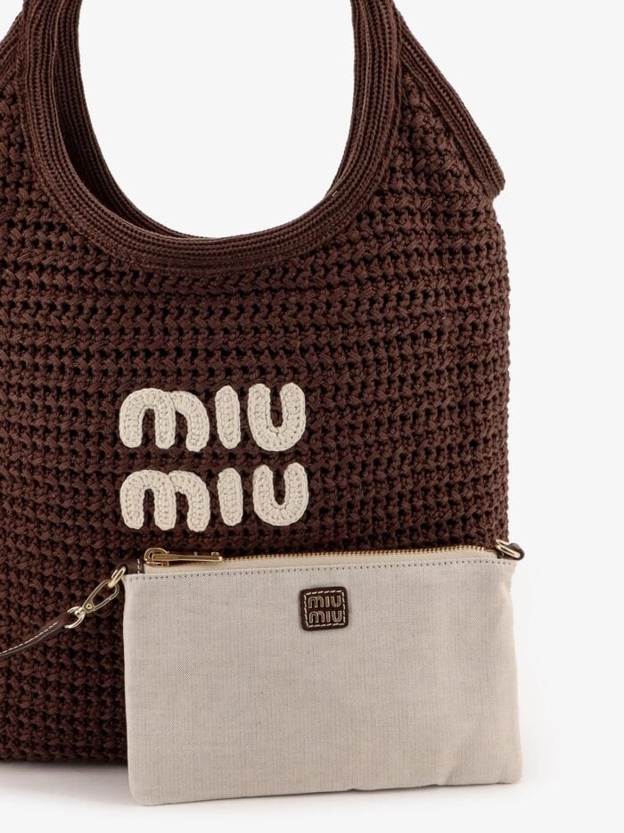 Miu Miu Ivy Cotton Shoppin Bag