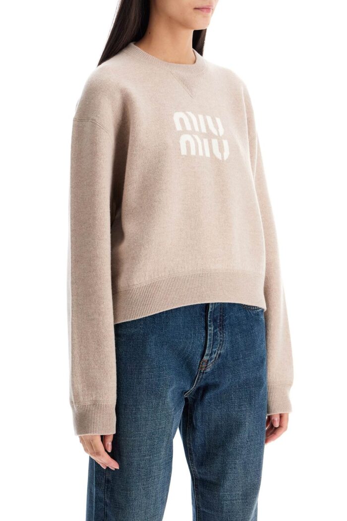 MIU MIU 'jacquard Logo Pul