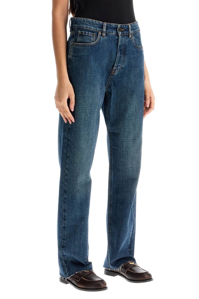 MIU MIU Jeans With Raw Edge Hemline