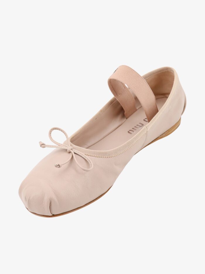 Miu Miu Leather Ballerinas