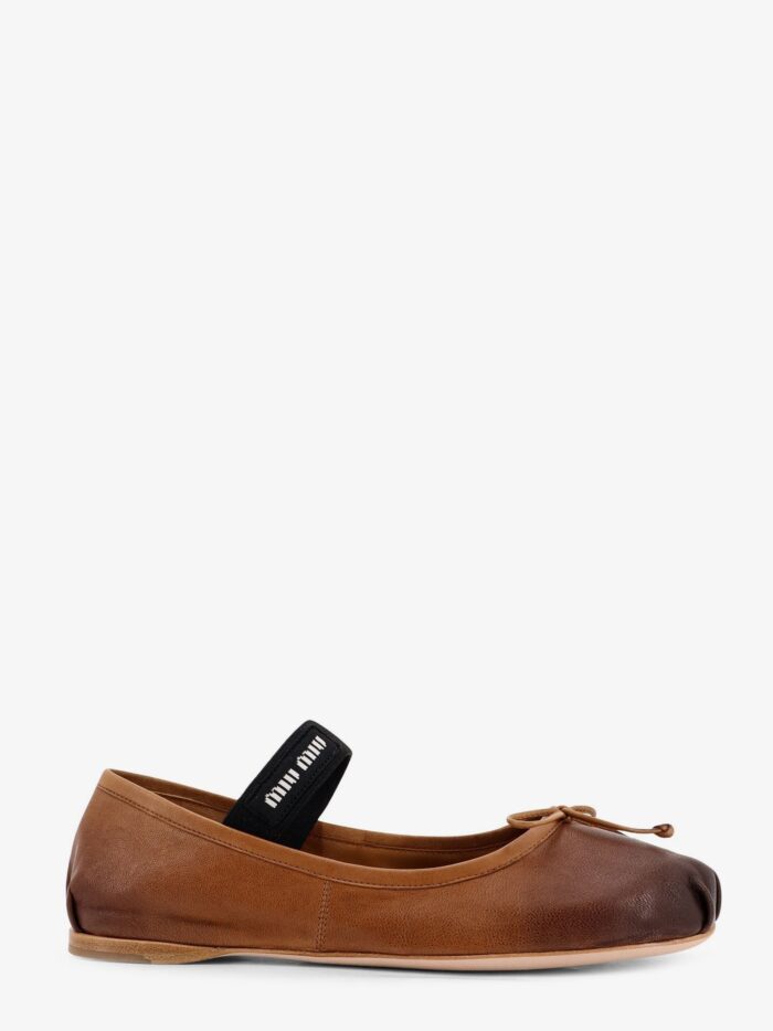 Miu Miu Leather Ballerinas