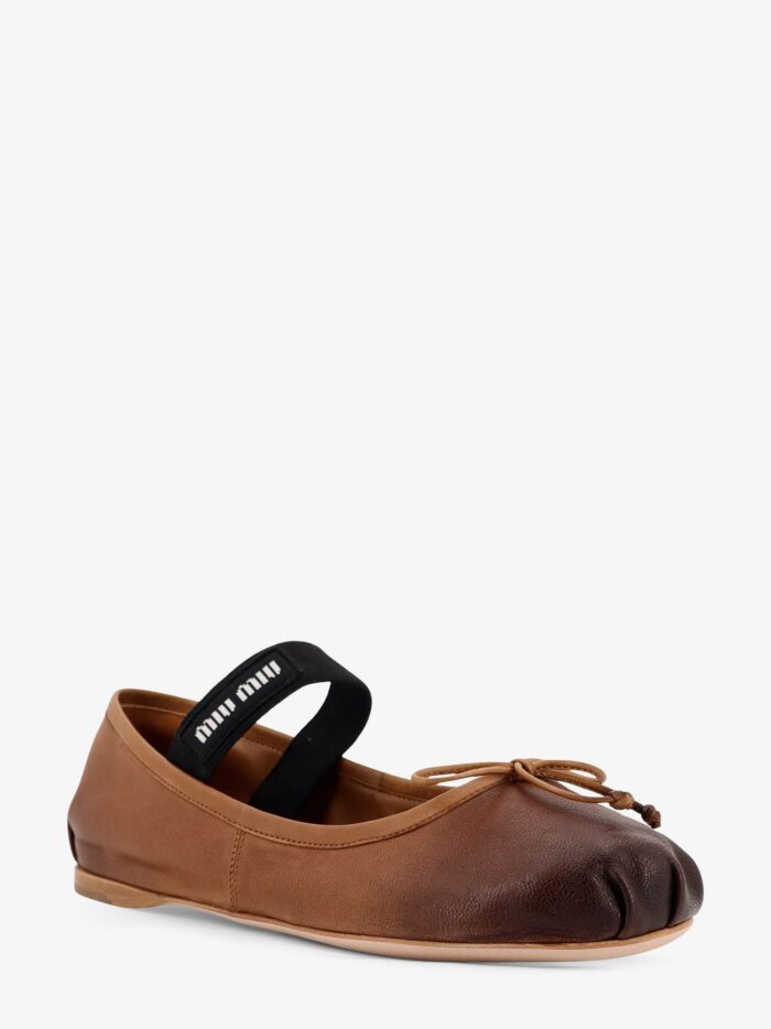 Miu Miu Leather Ballerinas