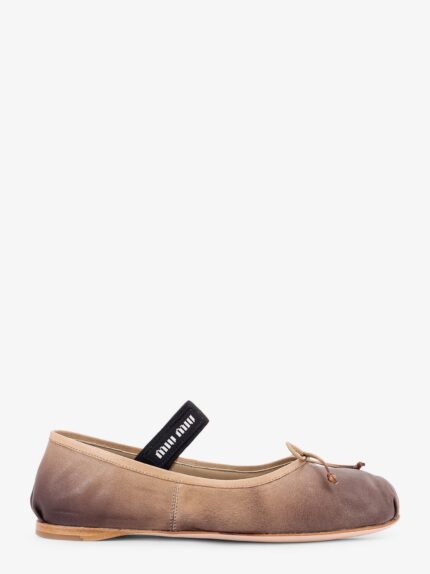 Miu Miu Leather Ballerinas