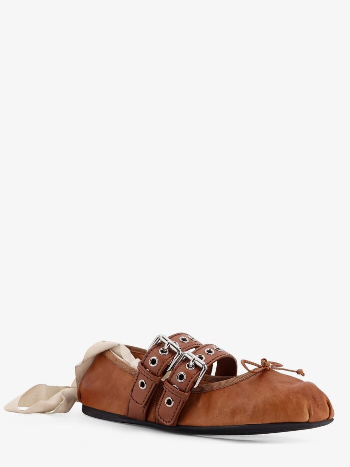 Miu Miu Leather Ballerinas