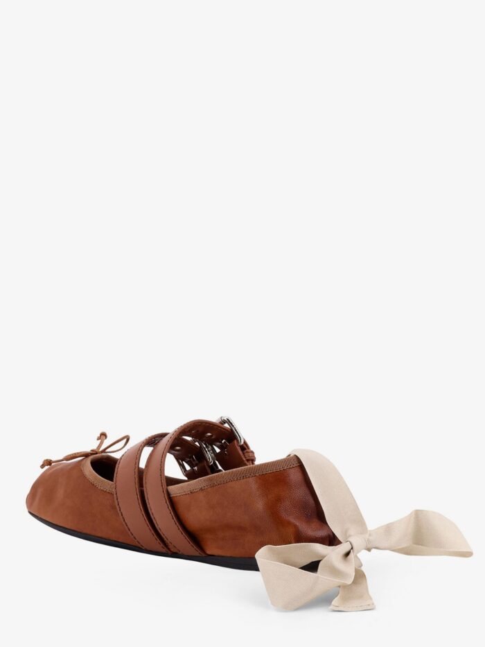 Miu Miu Leather Ballerinas