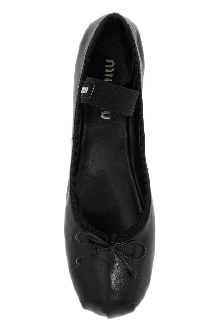 MIU MIU Leather Ballet Flats