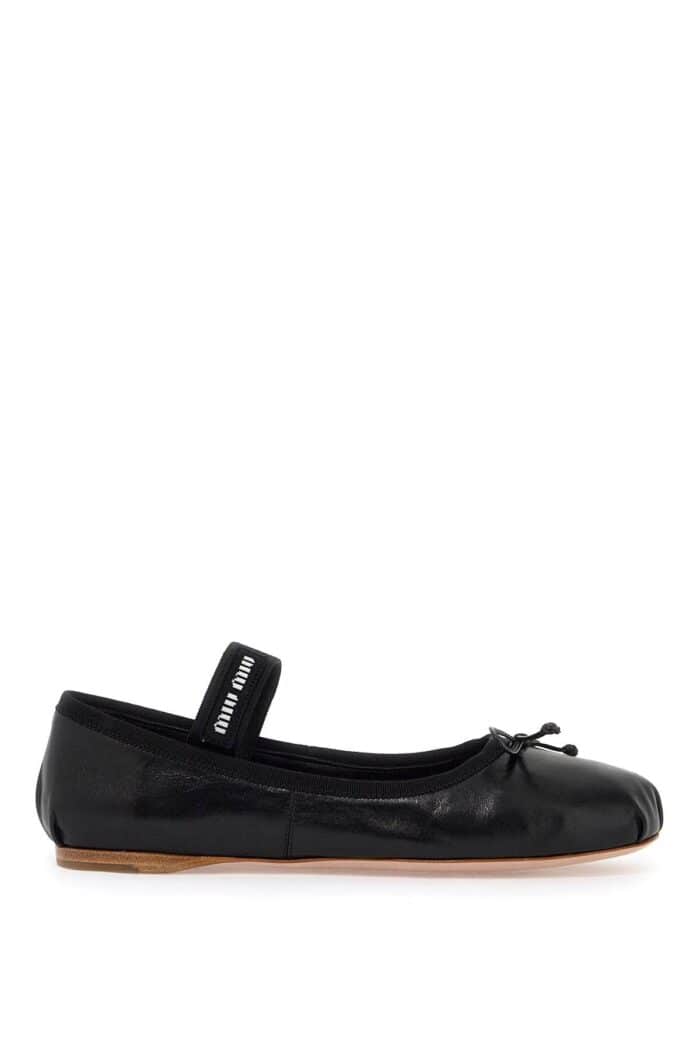 MIU MIU Leather Ballet Flats