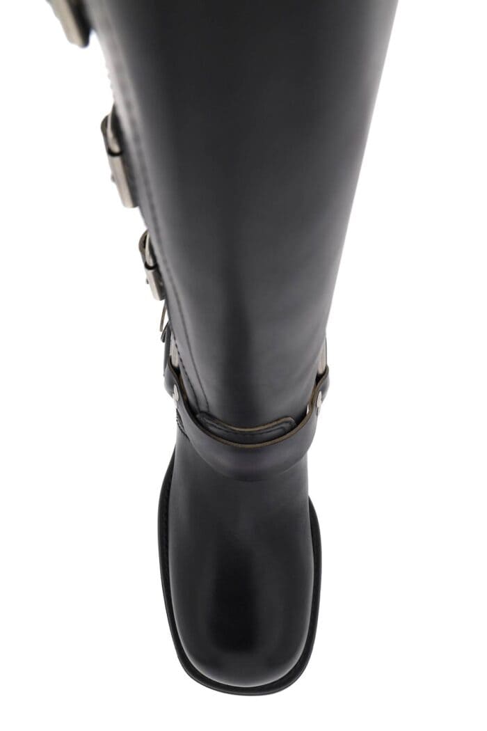 MIU MIU Leather Biker Boots