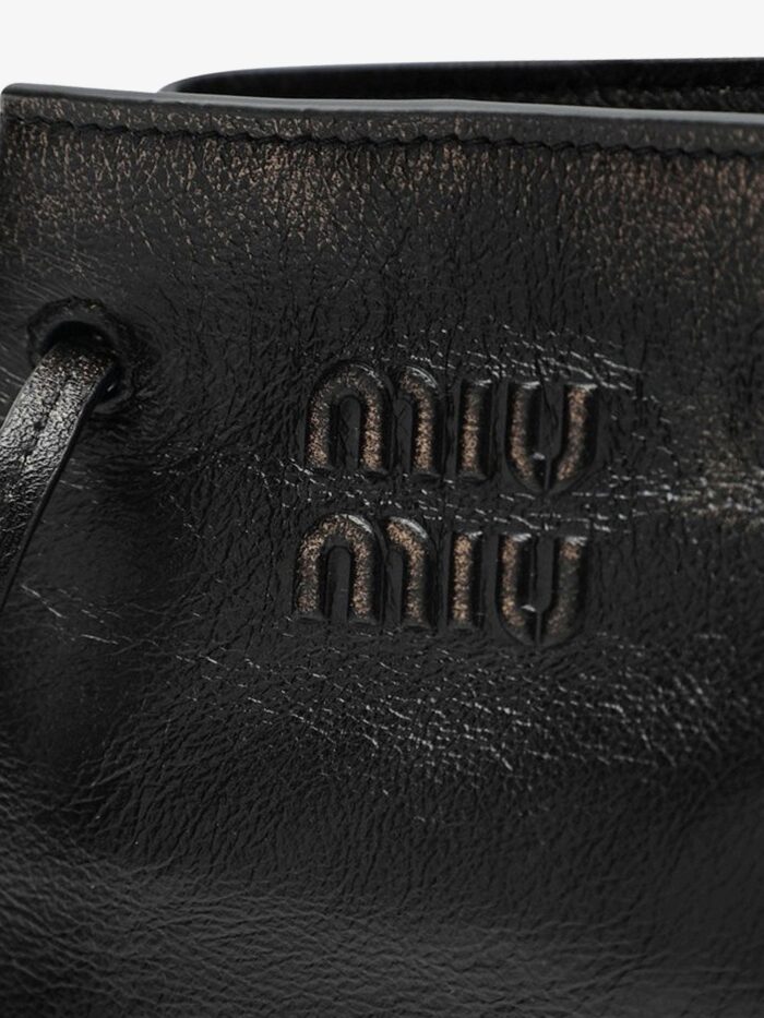 Miu Miu Leather Crossbody Bag With Used Effect