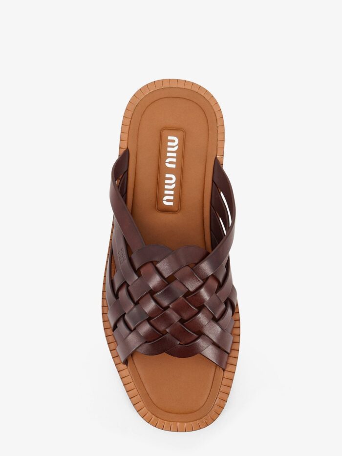 Miu Miu Leather Sandals