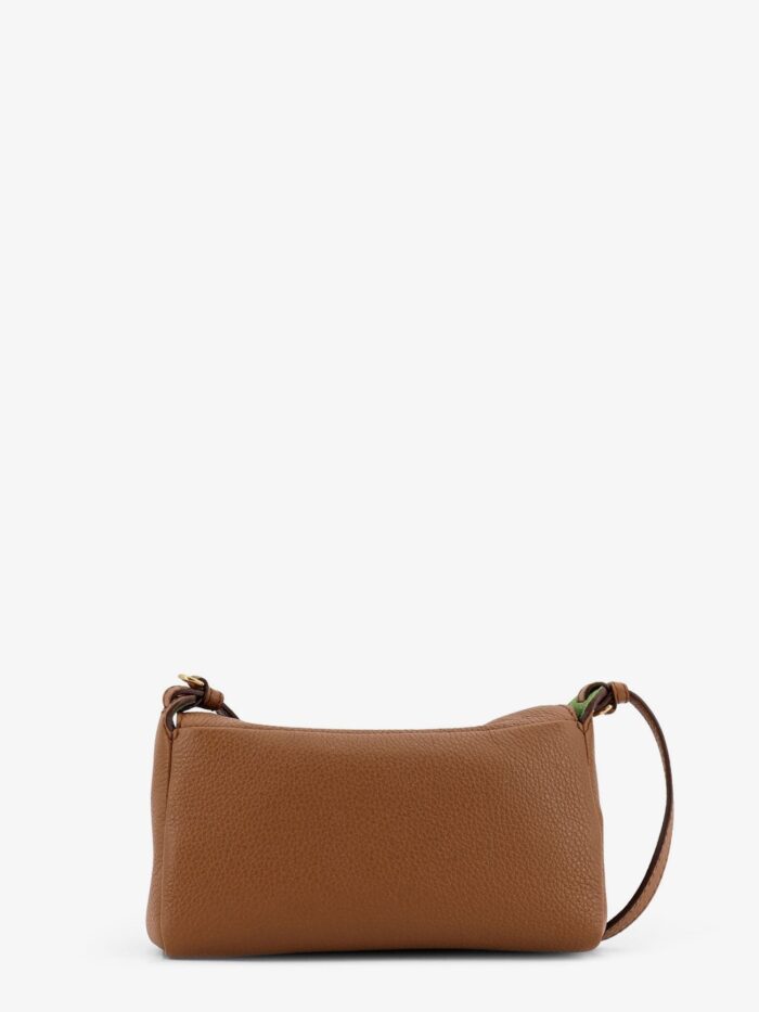Miu Miu Leather Shoulder Bag With Logo On The Front