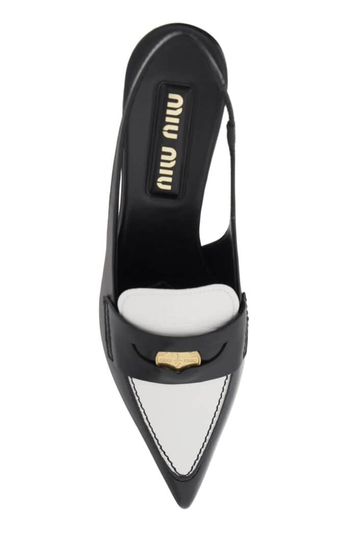 Miu Miu Leather Slingback Pumps