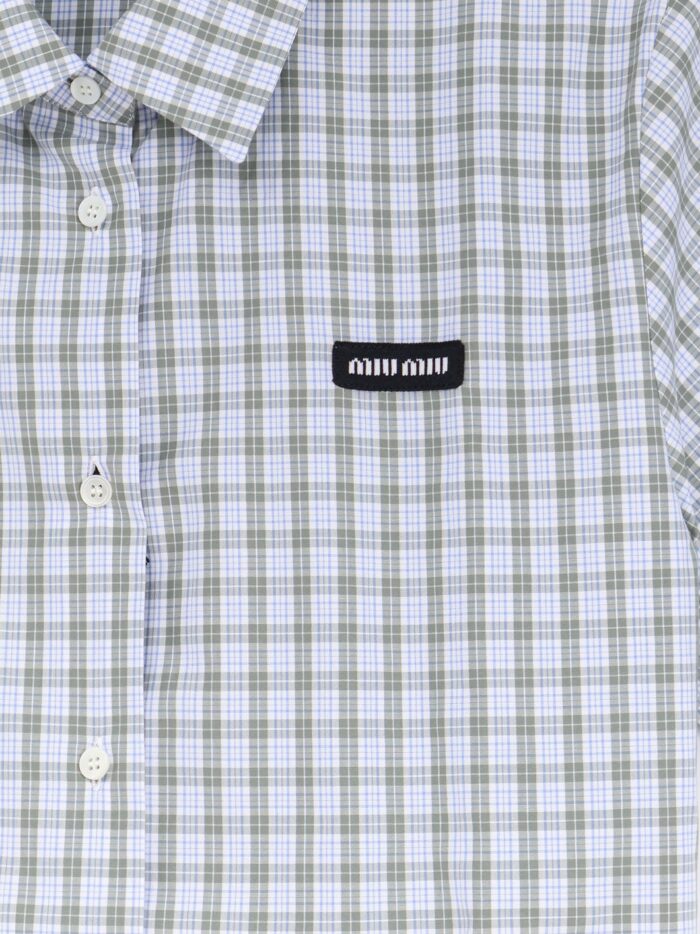 Miu Miu Madras Cotton Shirt